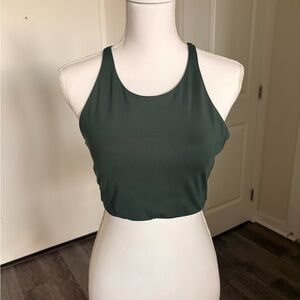 Girlfriend Collective Forest Green Strappy  Bra